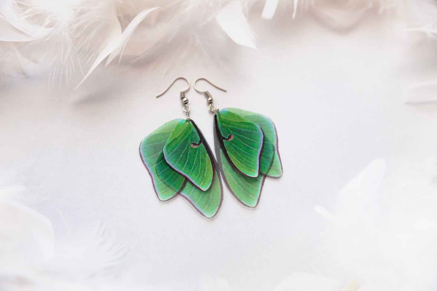 Orecchini spagnoli a forma di falena lunare in stile boho