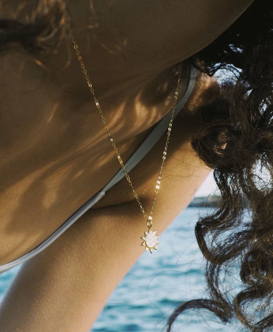 Collana NAISSANCE | Sole | Argento | Oro 18K