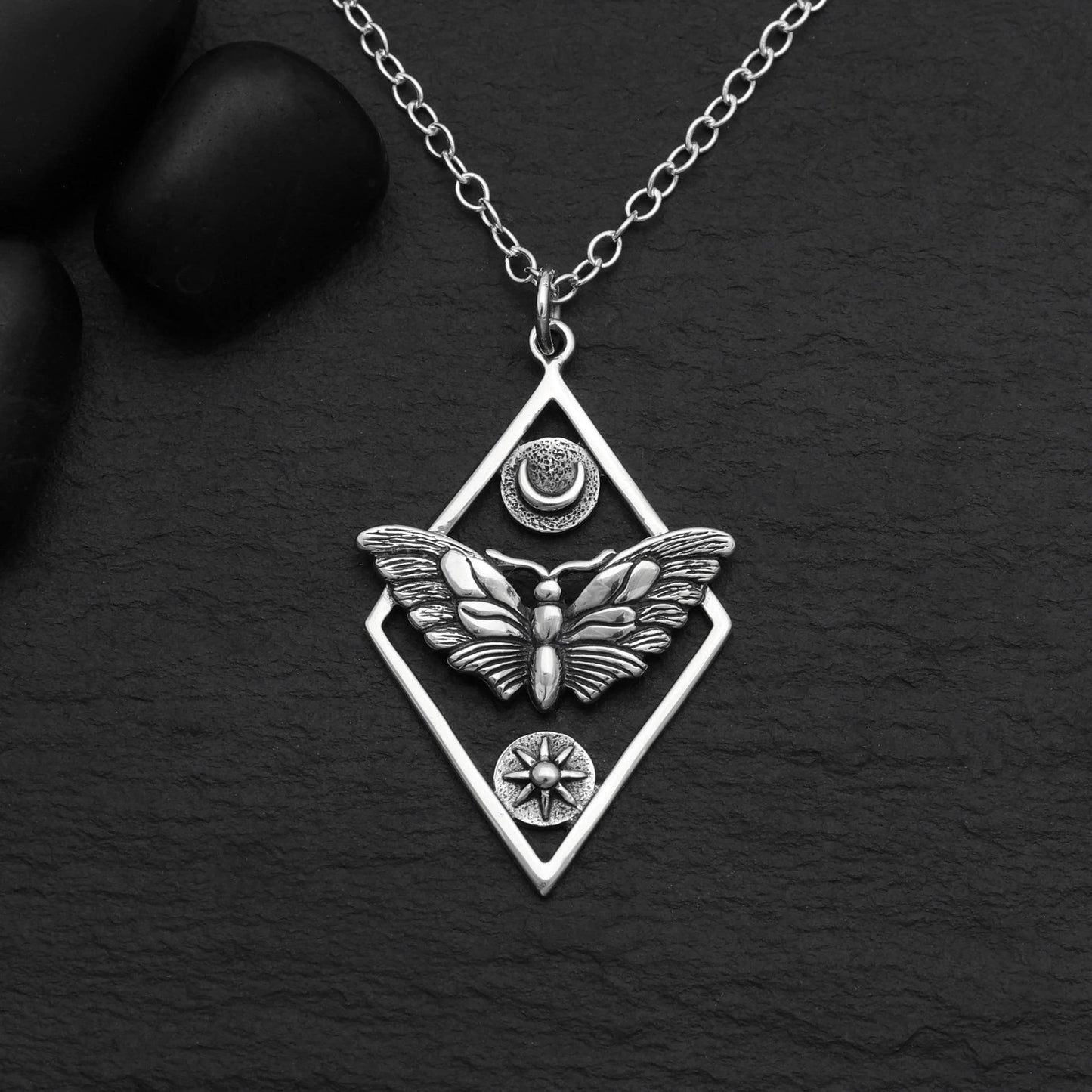 Collana falena | Argento sterling riciclato | FairTrade