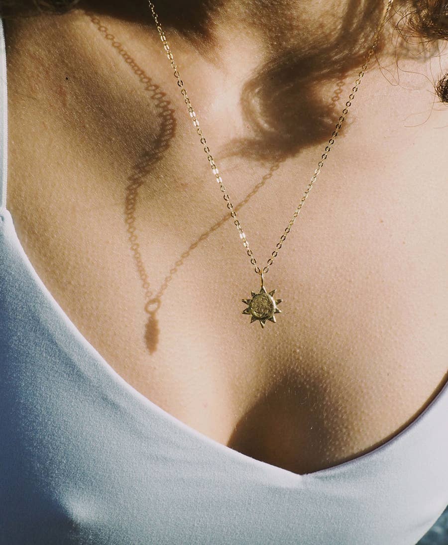 Collana NAISSANCE | Sole | Argento | Oro 18K
