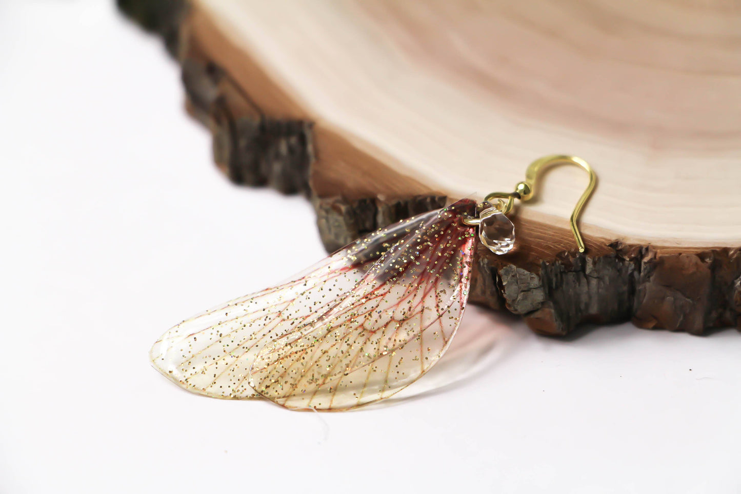 Celestial Mirror | Orecchini Ali di fata | Fatto a mano