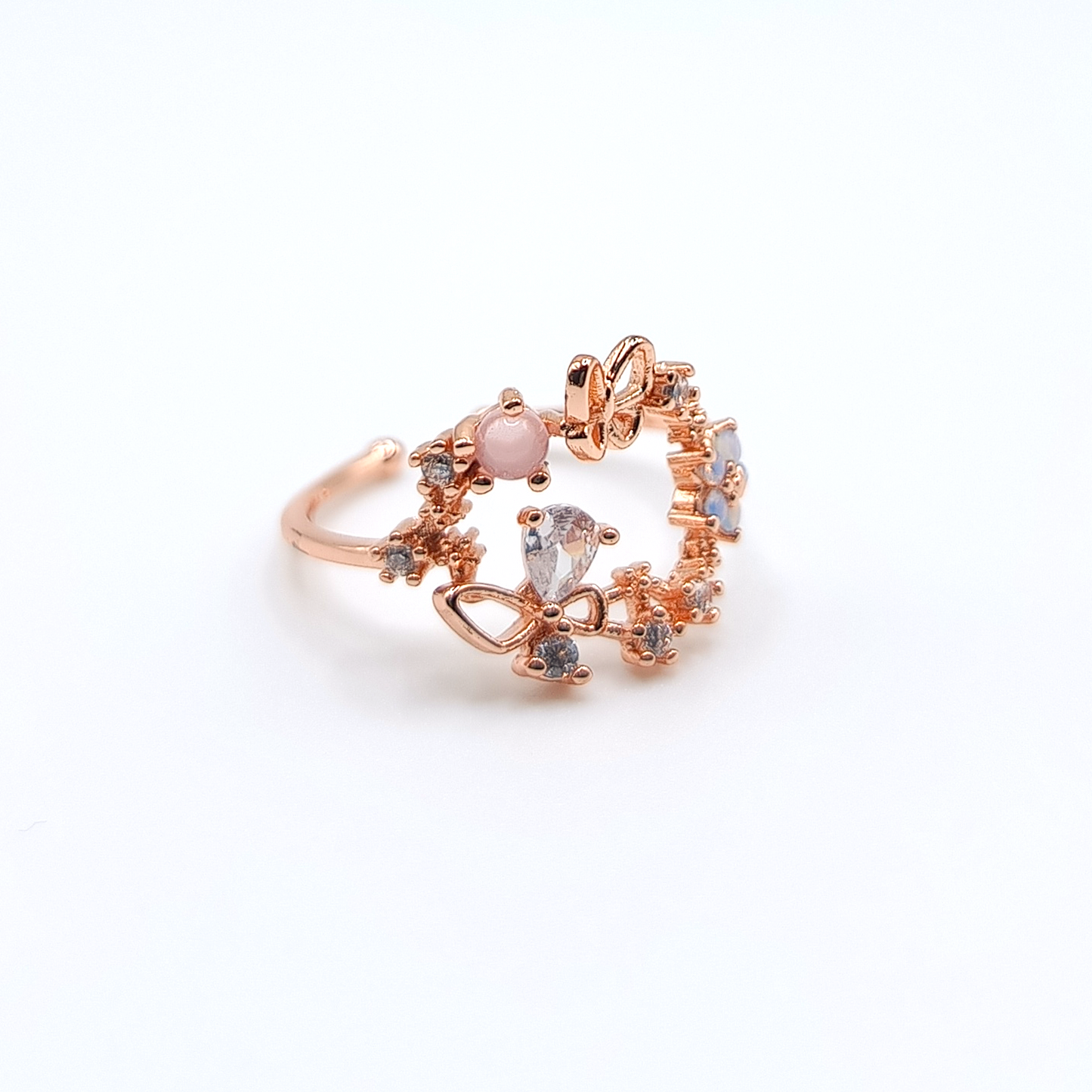 Secret Garden Ring | Zircons | Butterfly
