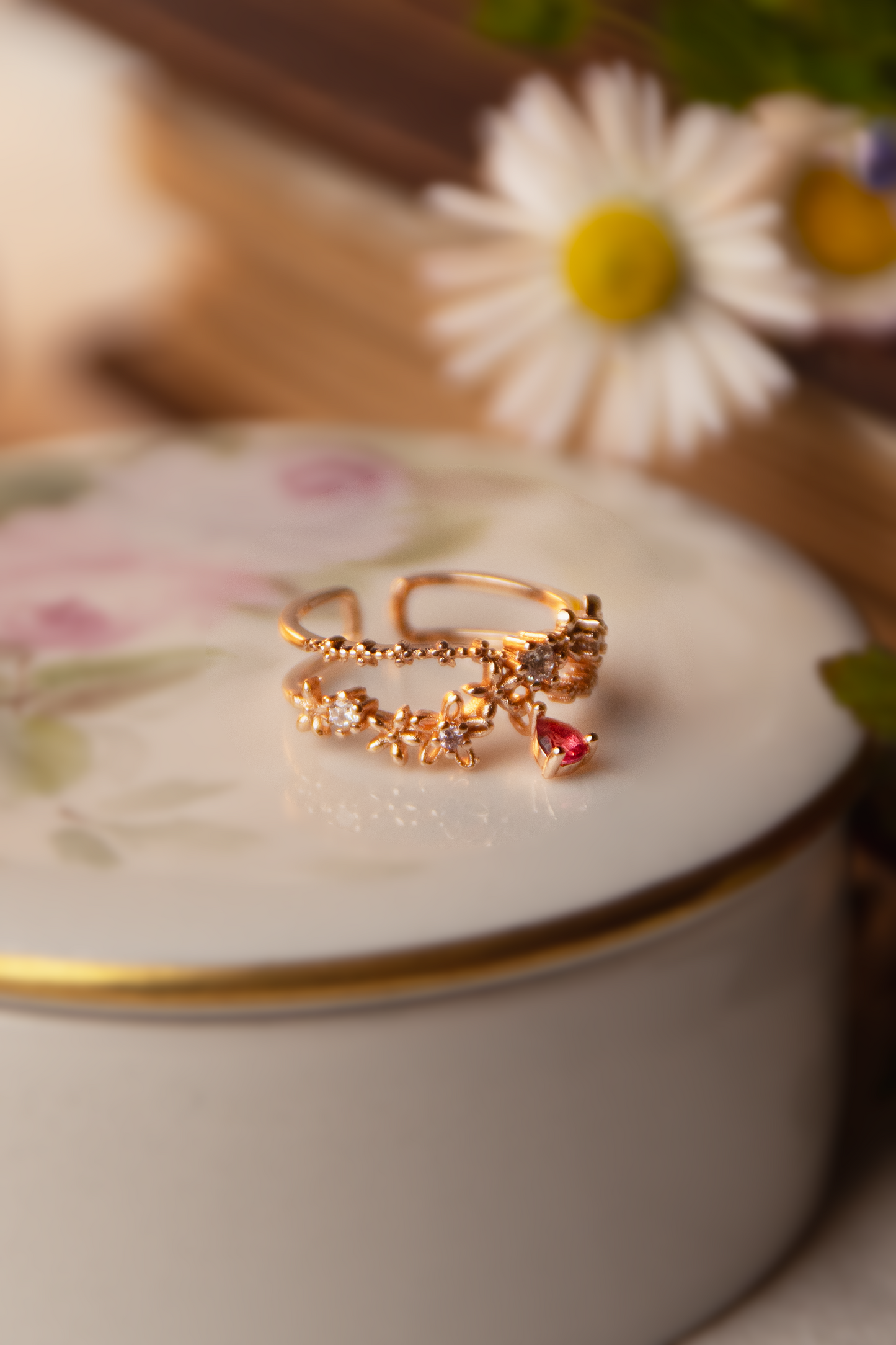 Anello Secret Garden | Zirconi | Pendente