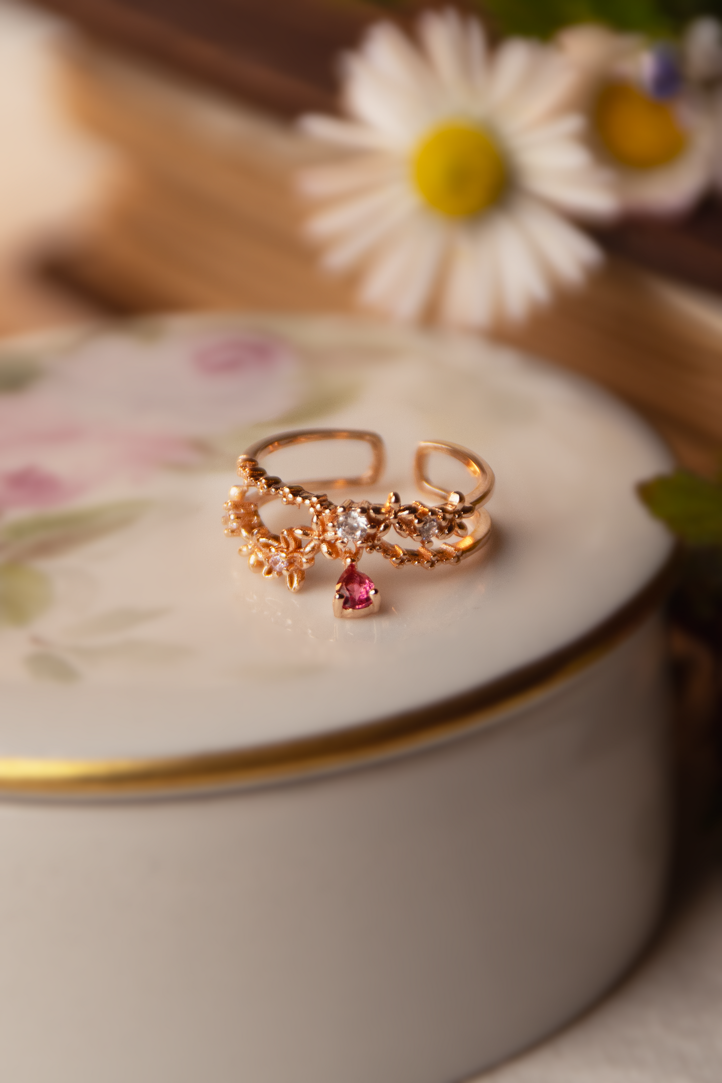 Anello Secret Garden | Zirconi | Pendente