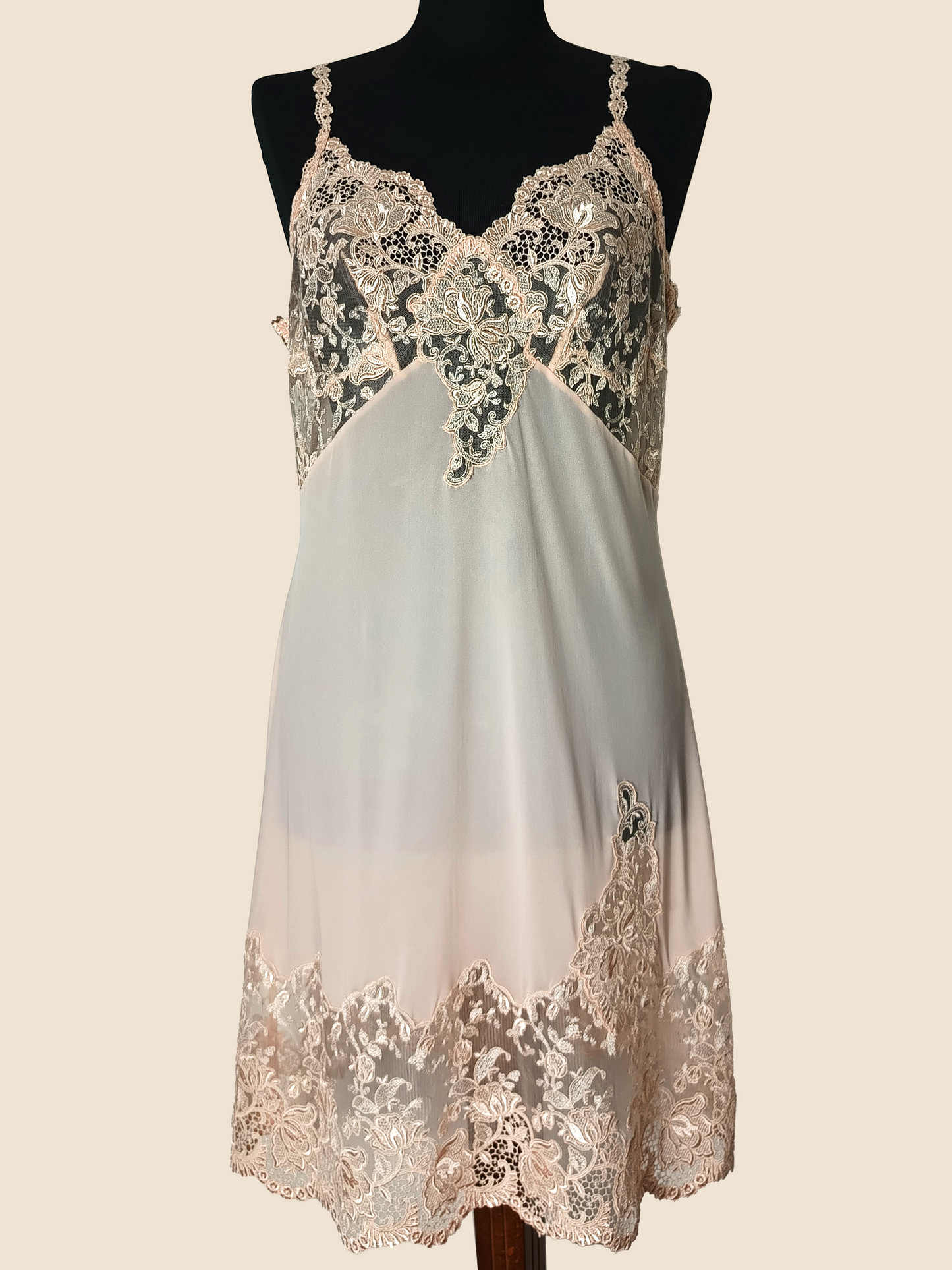 Second-hand Slip | Soft Rose | Floral Lace