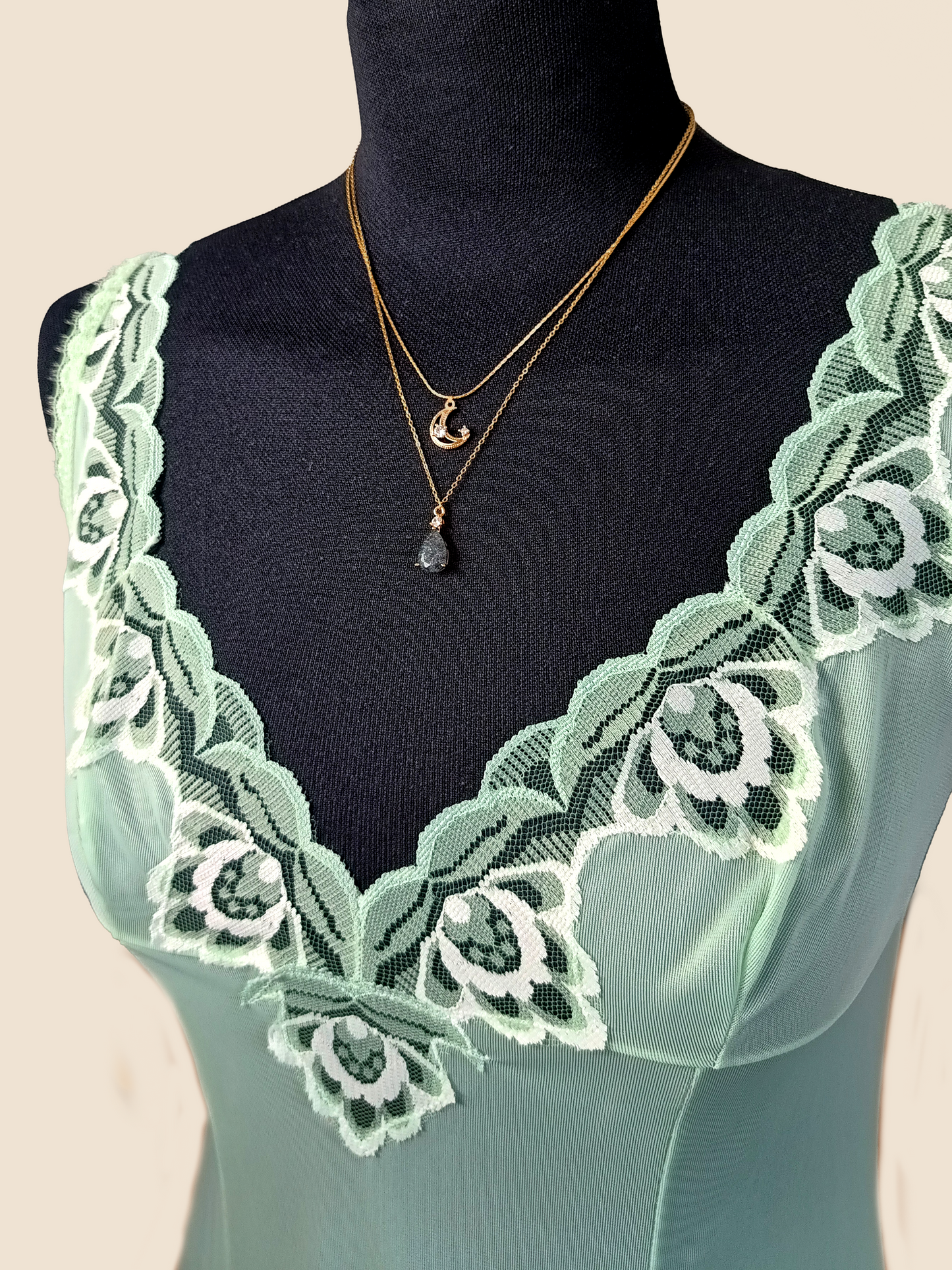Slip dress | Vintage | Pizzo | Dederon | 1970