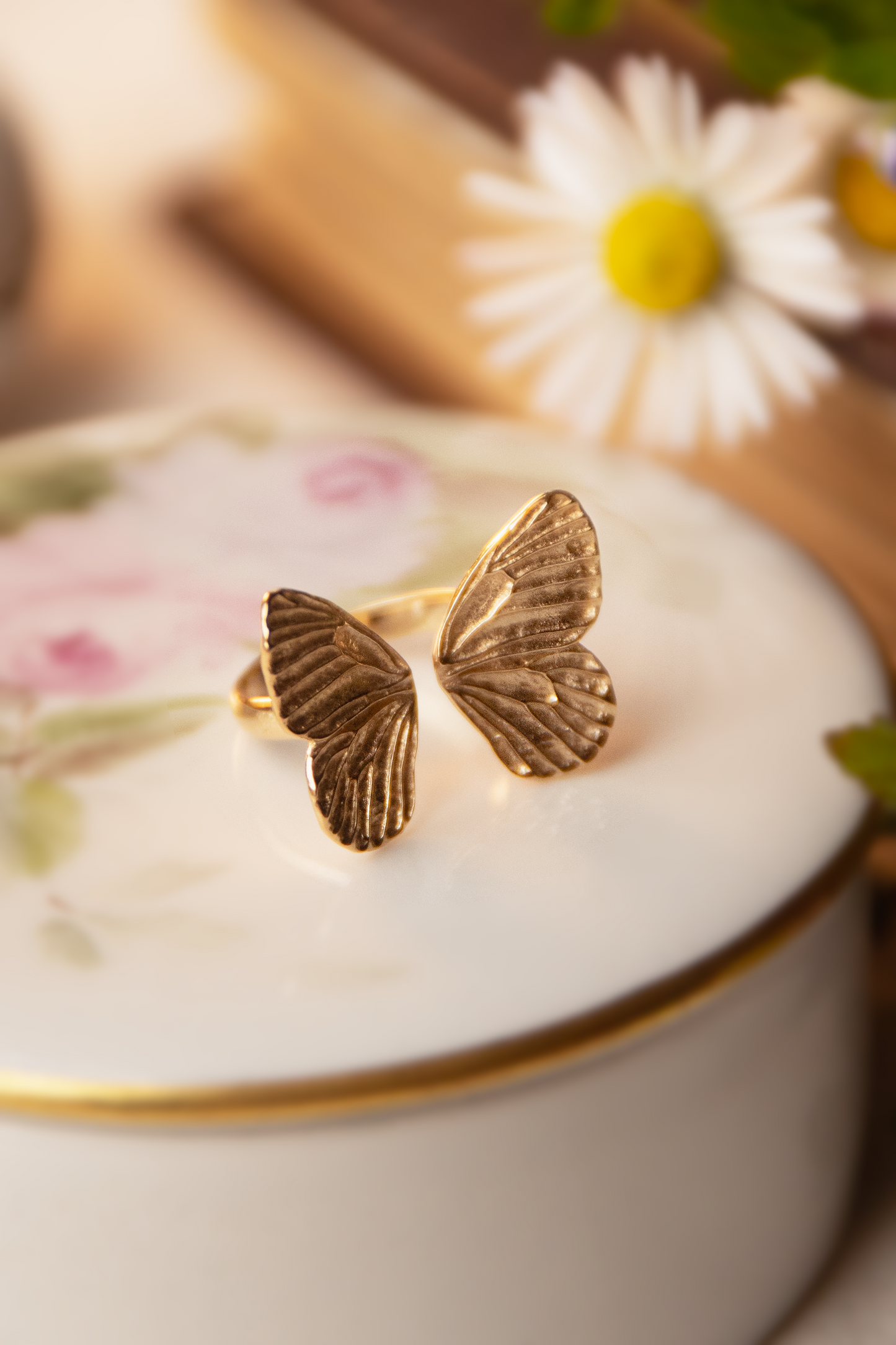 Anello Ali di Farfalla | Bronzo | Fairtrade