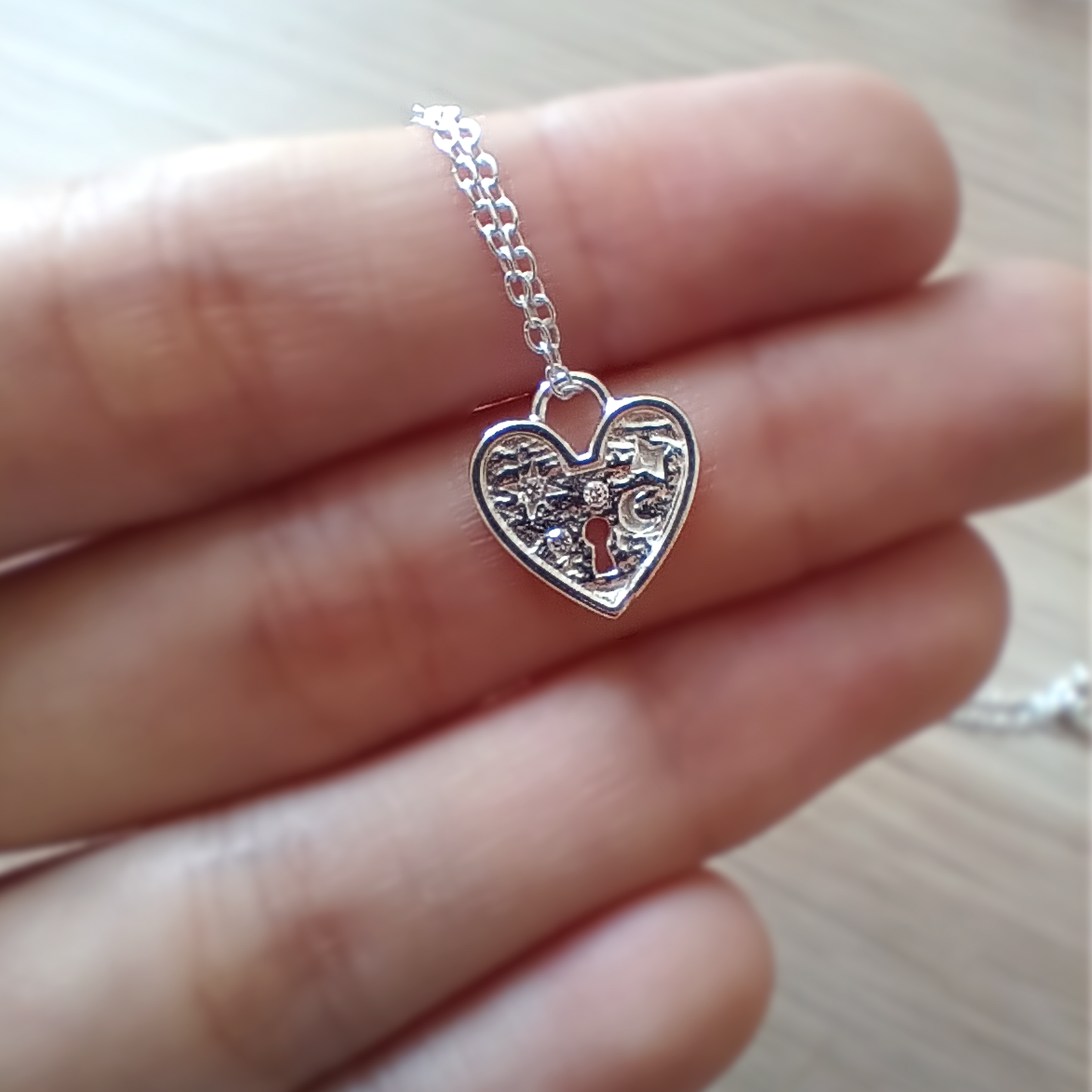 Astrilea | Collana Cuore Cosmico | Argento 925 | E-coat