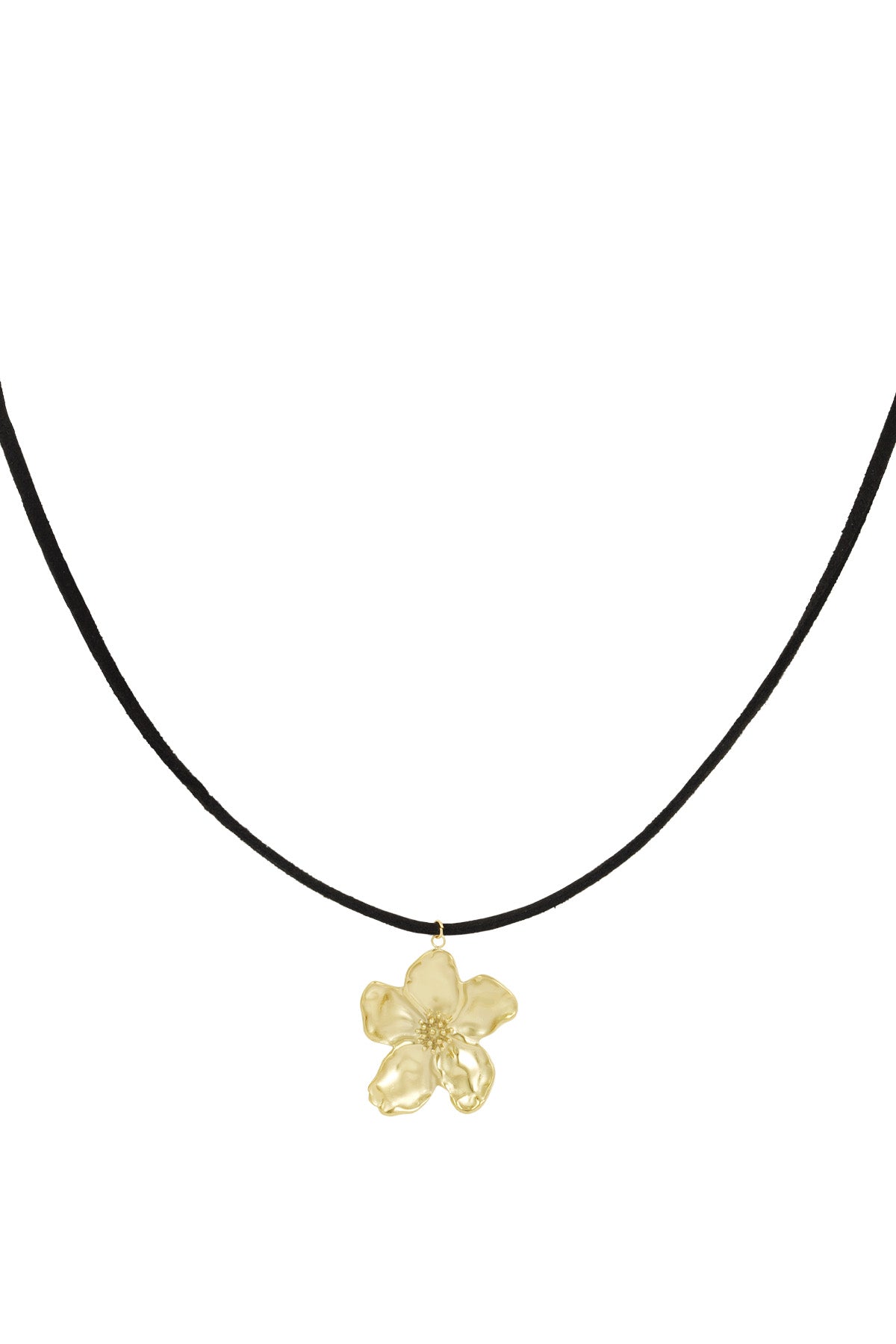 Collana Ciondolo dorato a fiore | Acciaio Inossidabile | Placcato oro | Waterproof