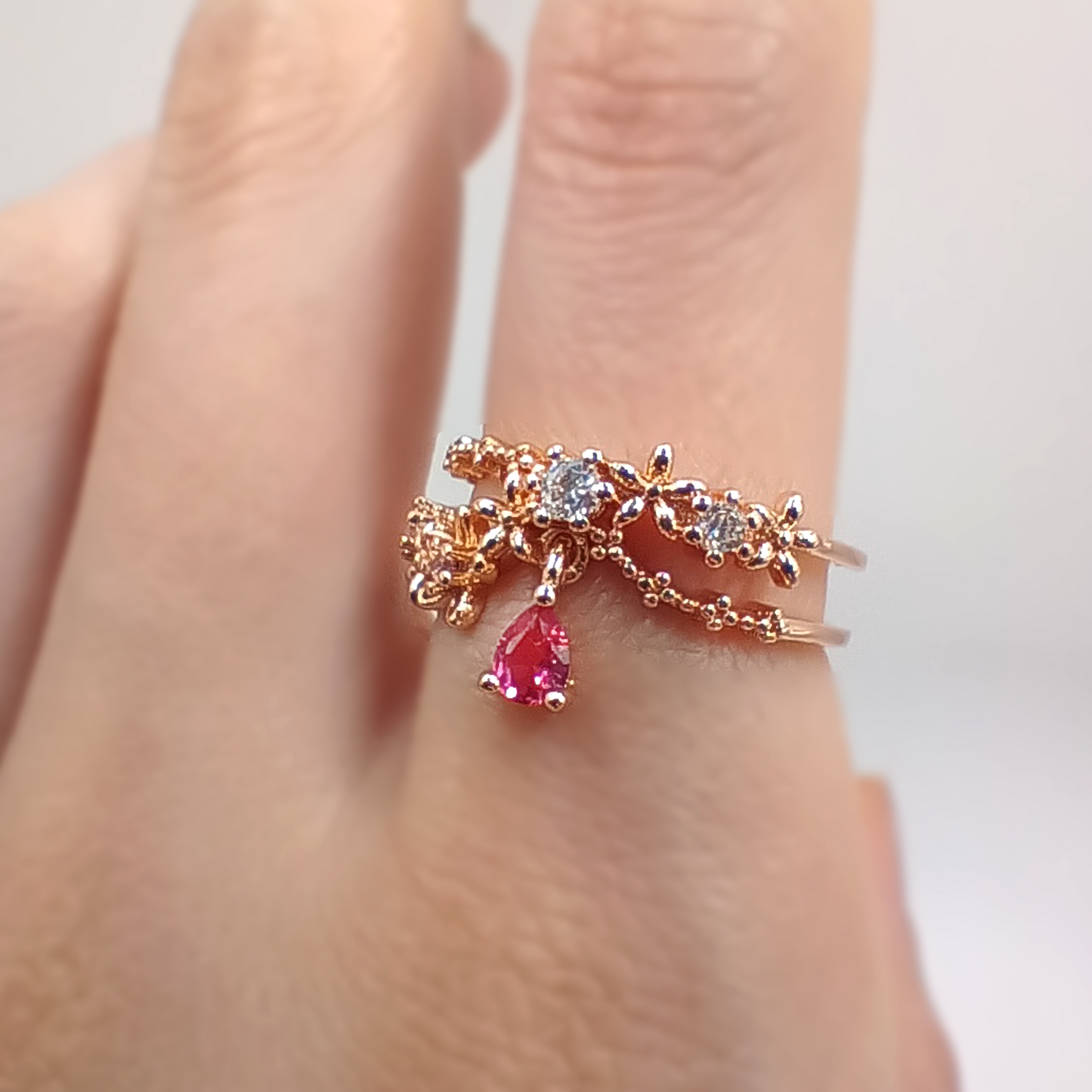 Anello Secret Garden | Zirconi | Pendente