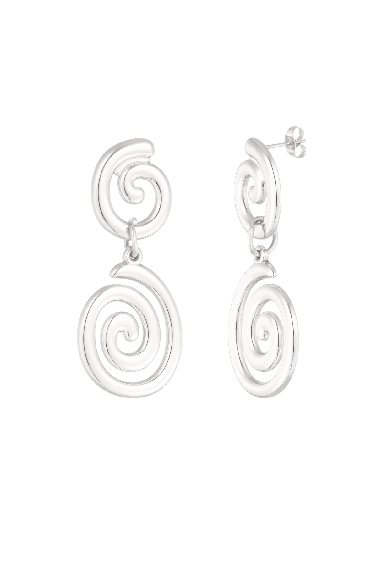 Orecchini Spirale | Acciaio Inossidabile | Waterproof
