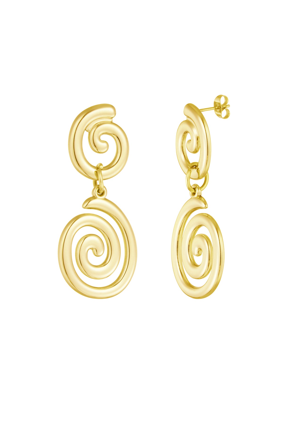Orecchini Spirale | Acciaio Inossidabile | Waterproof