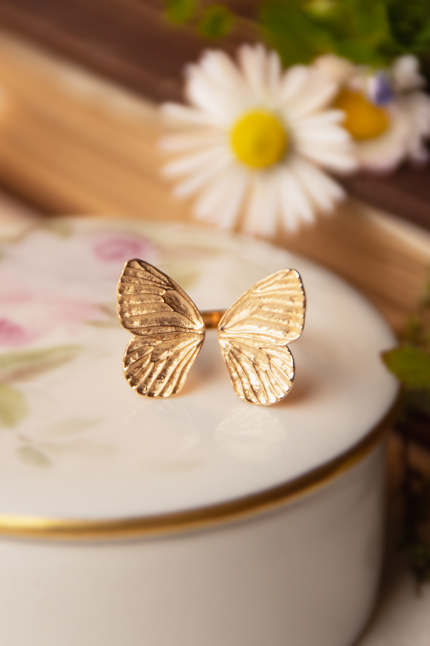 Anello Ali di Farfalla | Bronzo | Fairtrade