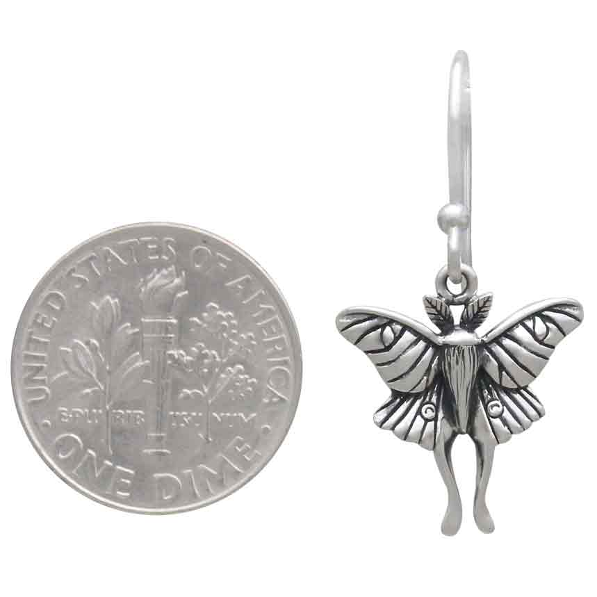 Orecchini pendenti Falena | Argento Sterling Riciclato | FairTrade