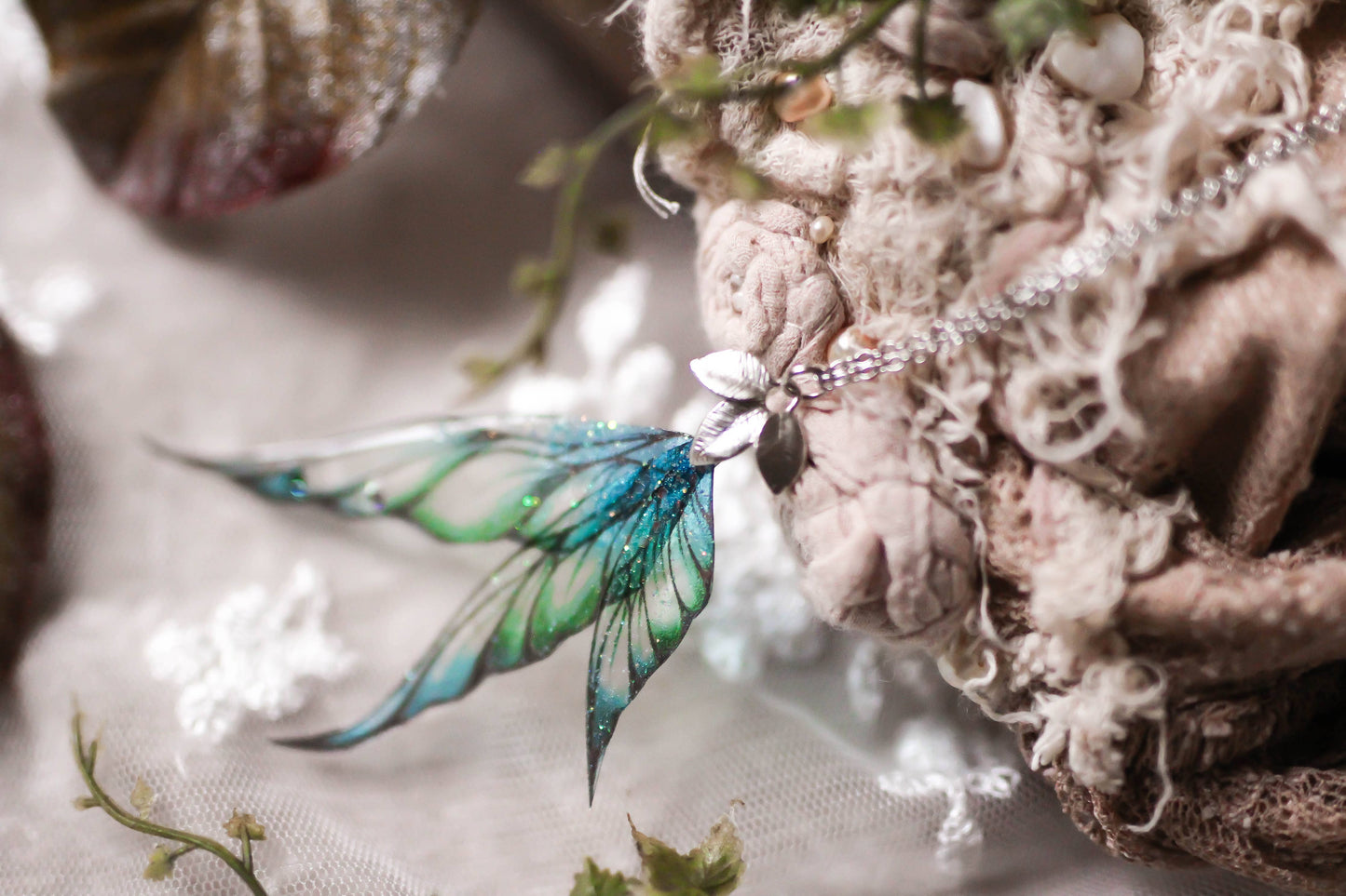 Sea of Jewels | Collana Ali di fata | Fatto a mano