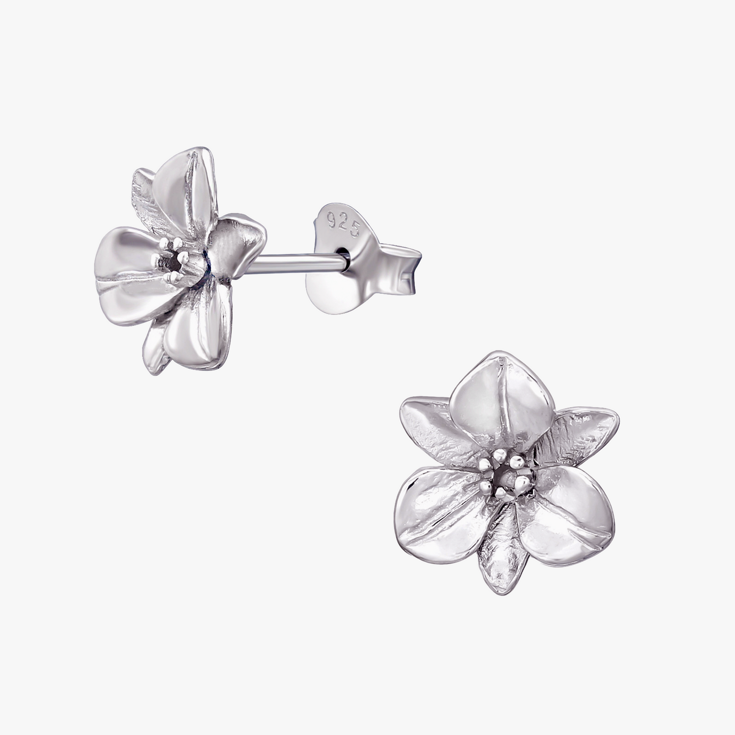 Eliselle | Orecchini fiore | Argento 925 | Rodio