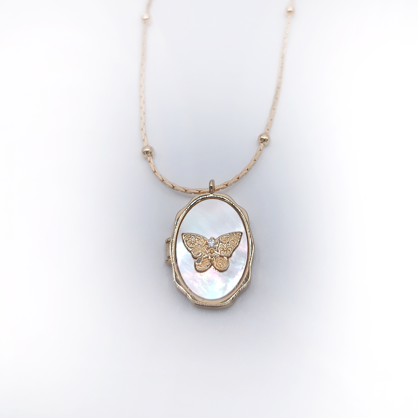 Pendente Locket | Farfalla | Retrò