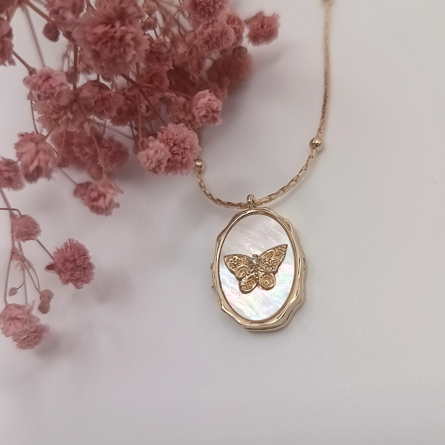 Pendente Locket | Farfalla | Retrò