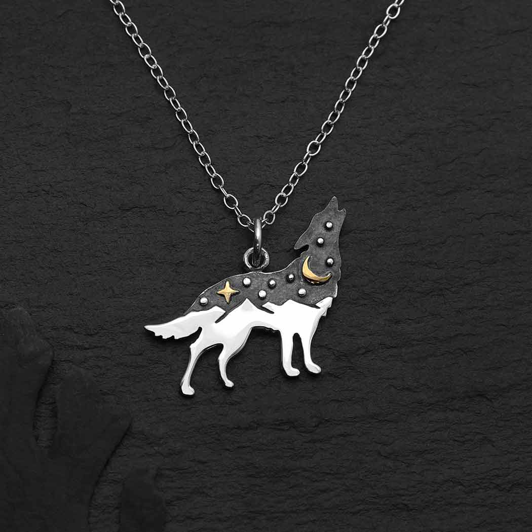 Collana Lupo | Argento Sterling e Bronzo | Fairtrade