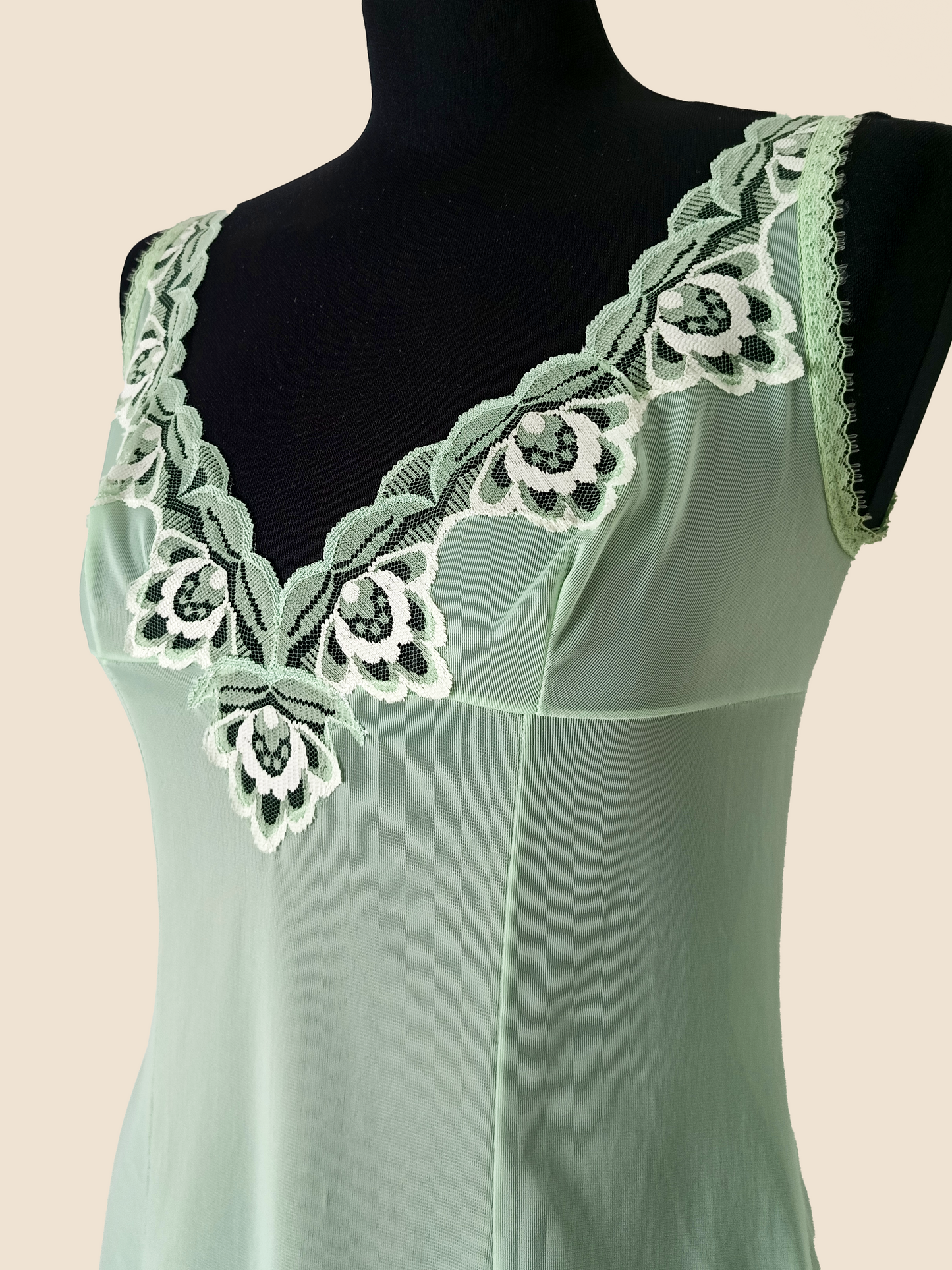 Slip dress | Vintage | Pizzo | Dederon | 1970