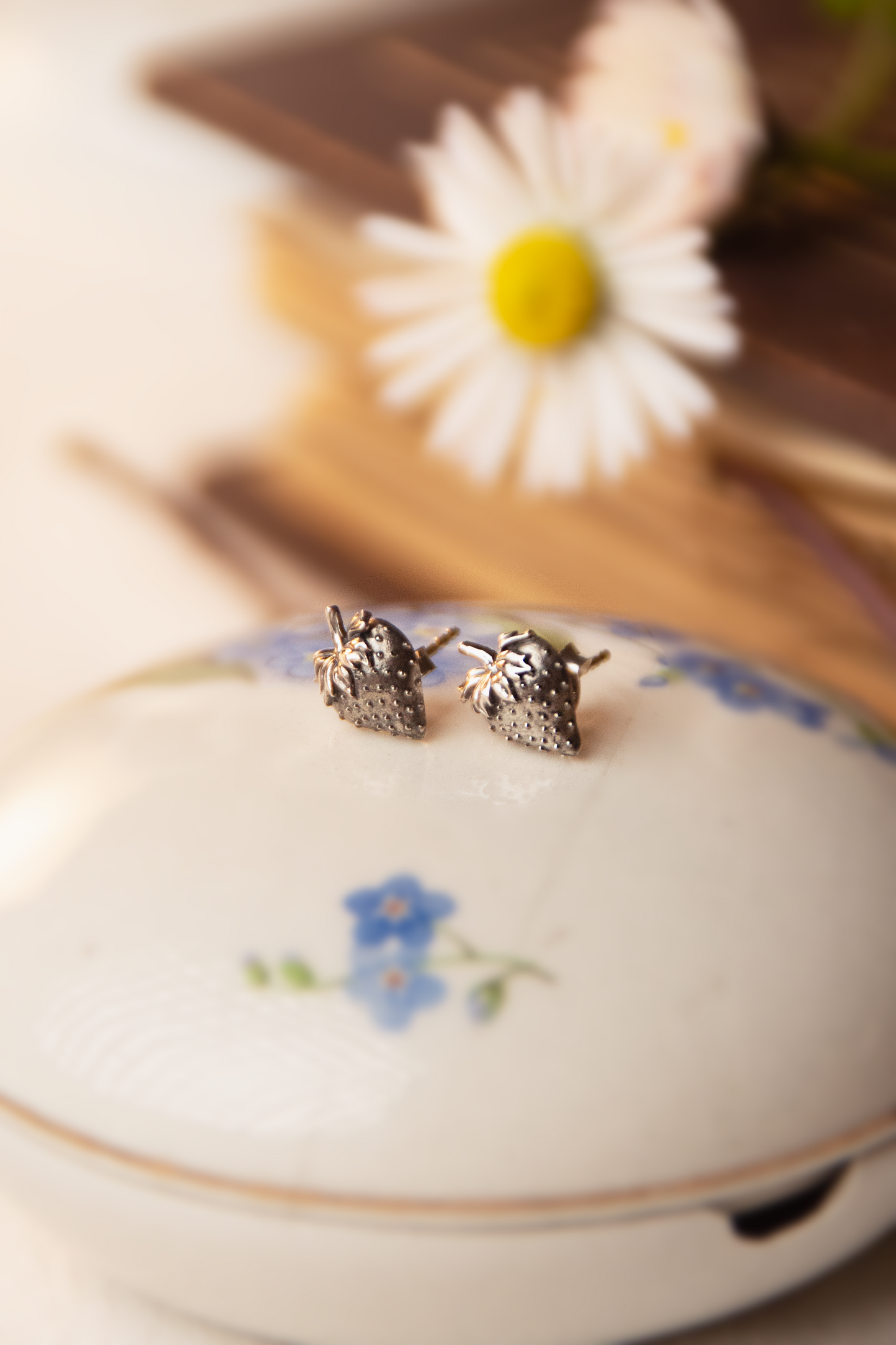 Orecchini fragola | Argento Sterling riciclato