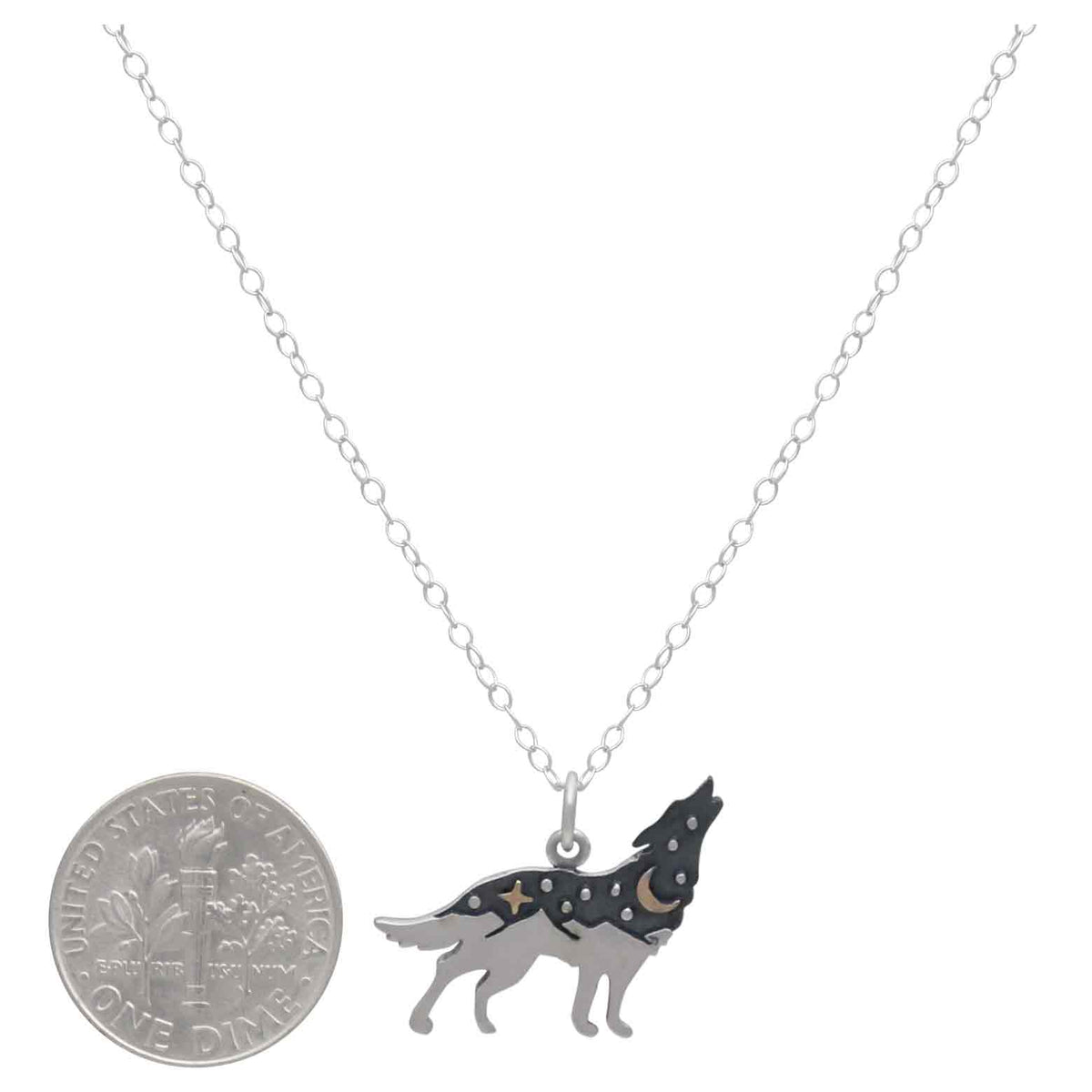 Collana Lupo | Argento Sterling e Bronzo | Fairtrade