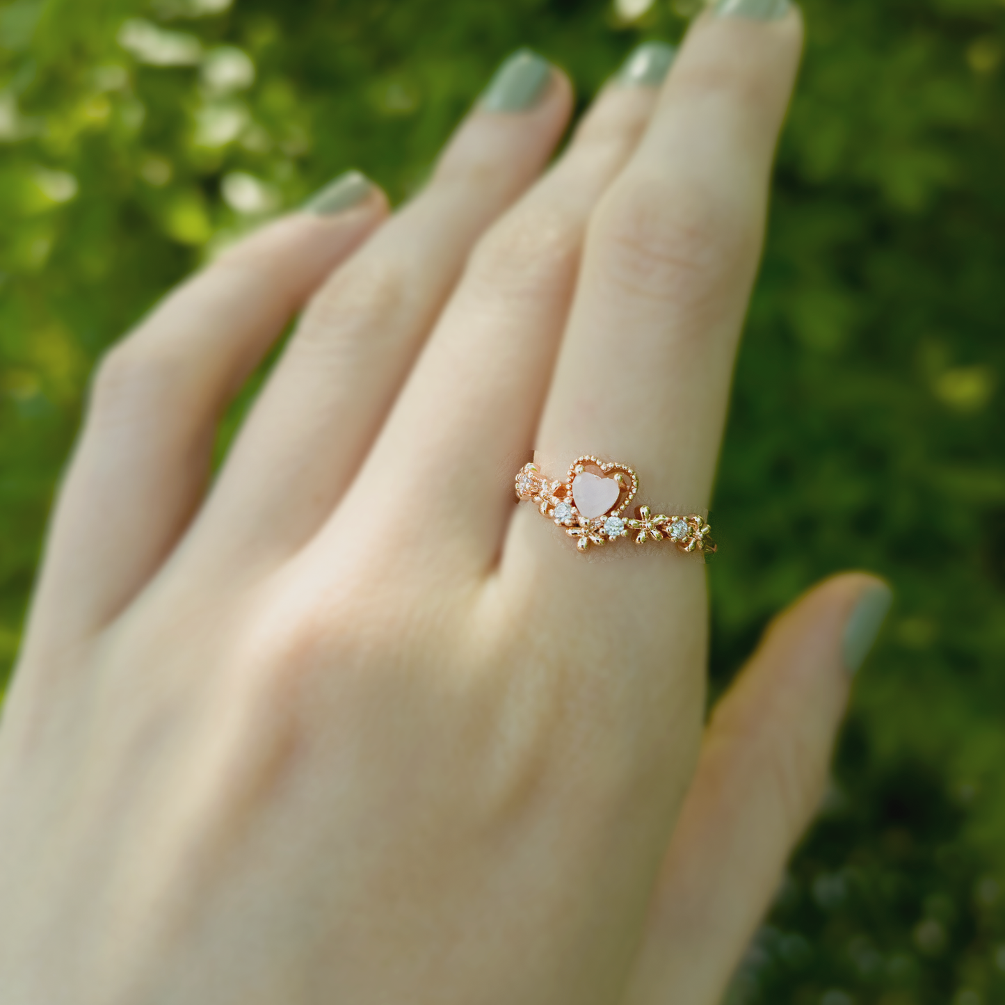 Anello Secret Garden | Zirconi | Cuore