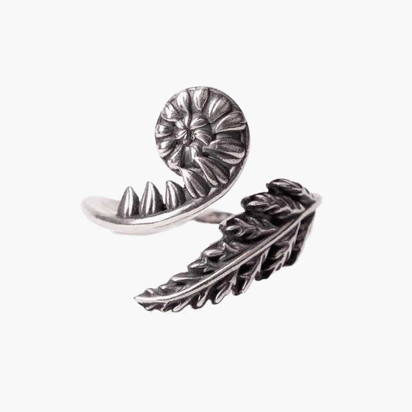 Anello Felce | regolabile | Argento sterling riciclato | FairTrade