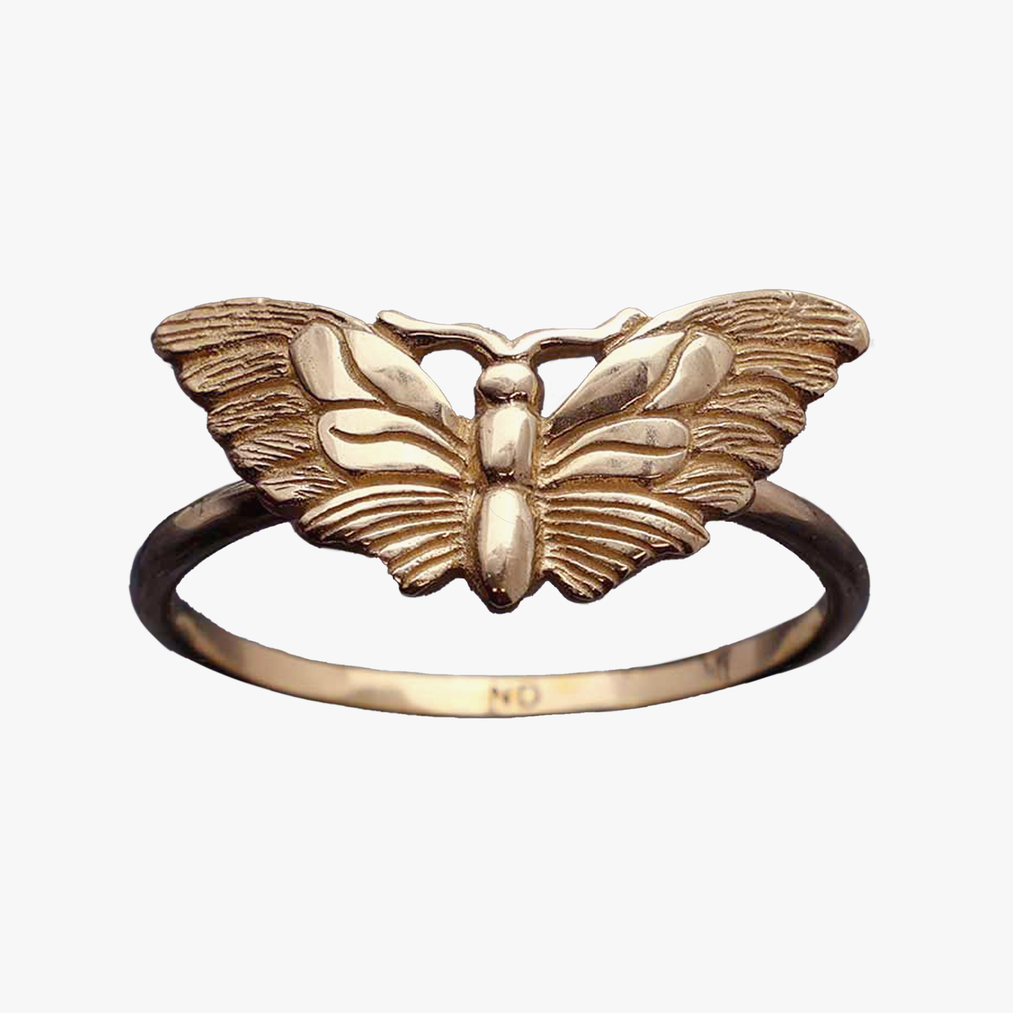 Anello falena | Regolabile | Bronzo | FairTrade