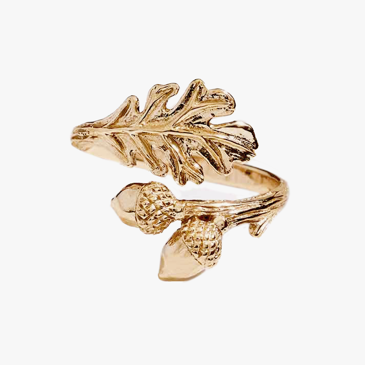 Anello argento bronzo | quercia e ghianda | Regolabile | FairTrade