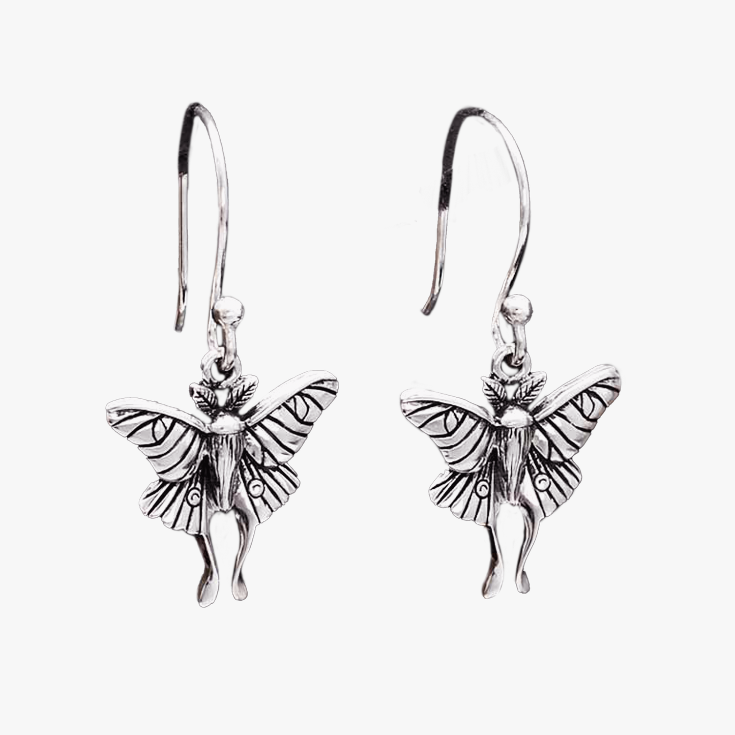 Orecchini pendenti Falena | Argento Sterling Riciclato | FairTrade