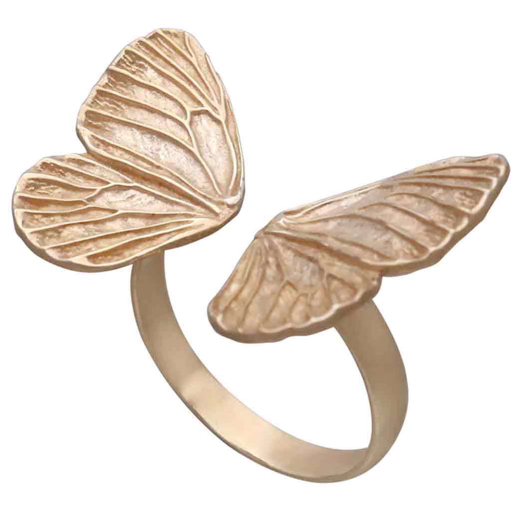 Anello farfalla FairTrade Eco-sostenibile in Bronzo Italiano