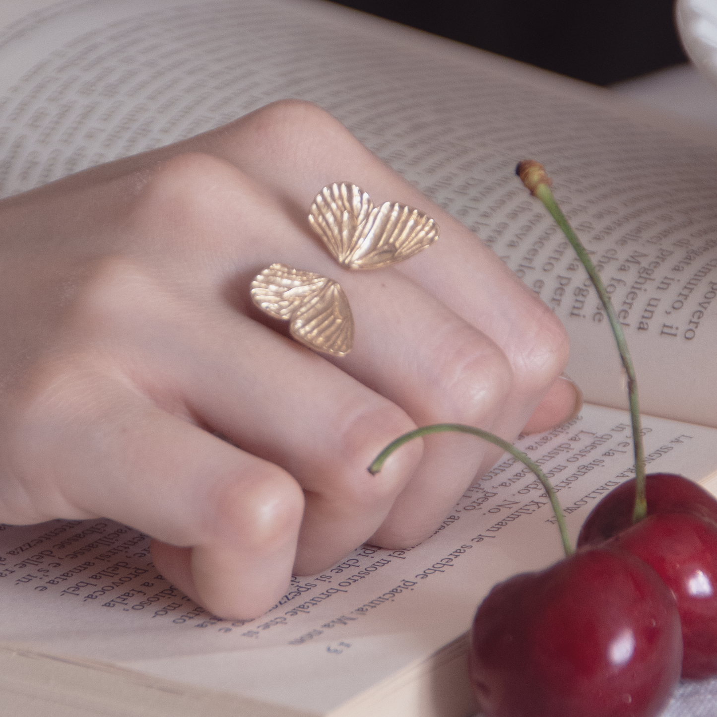 Anello Ali di Farfalla | Bronzo | Fairtrade
