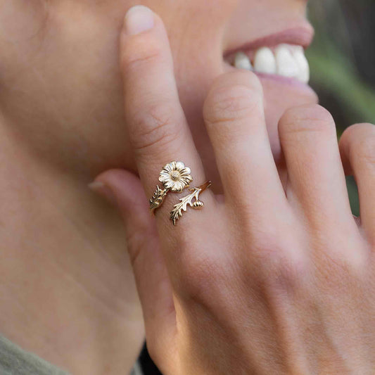 Anello Margherita in Bronzo Regolabile