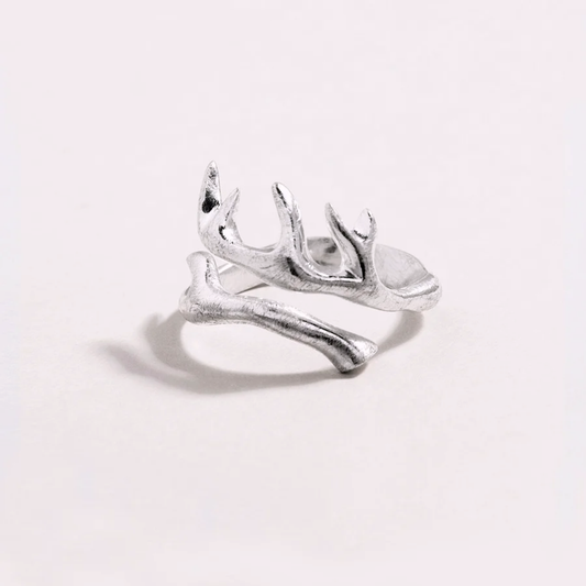 Anello SAKARA | Argento sterling artigianale con design a corna