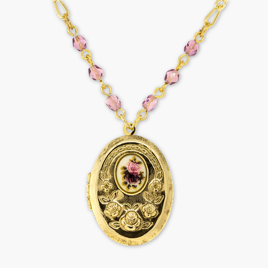 Rosamund | Medaglione rosa