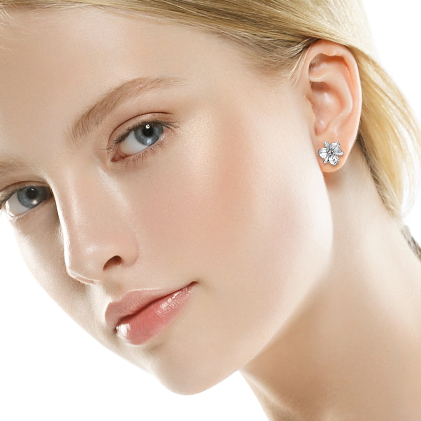 Eliselle | Orecchini fiore | Argento 925 | E-Coat