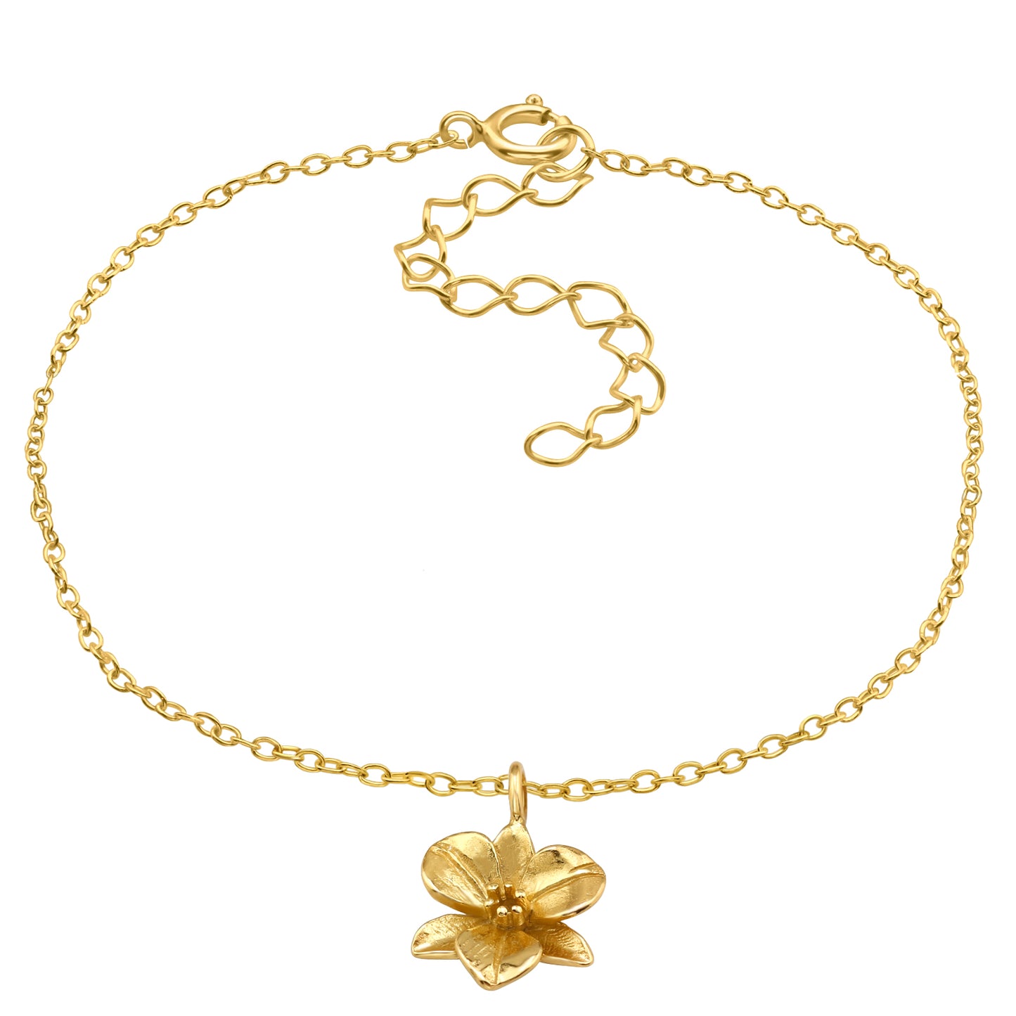 Eliselle | Bracciale fiore | Argento 925 | Placcatura Oro