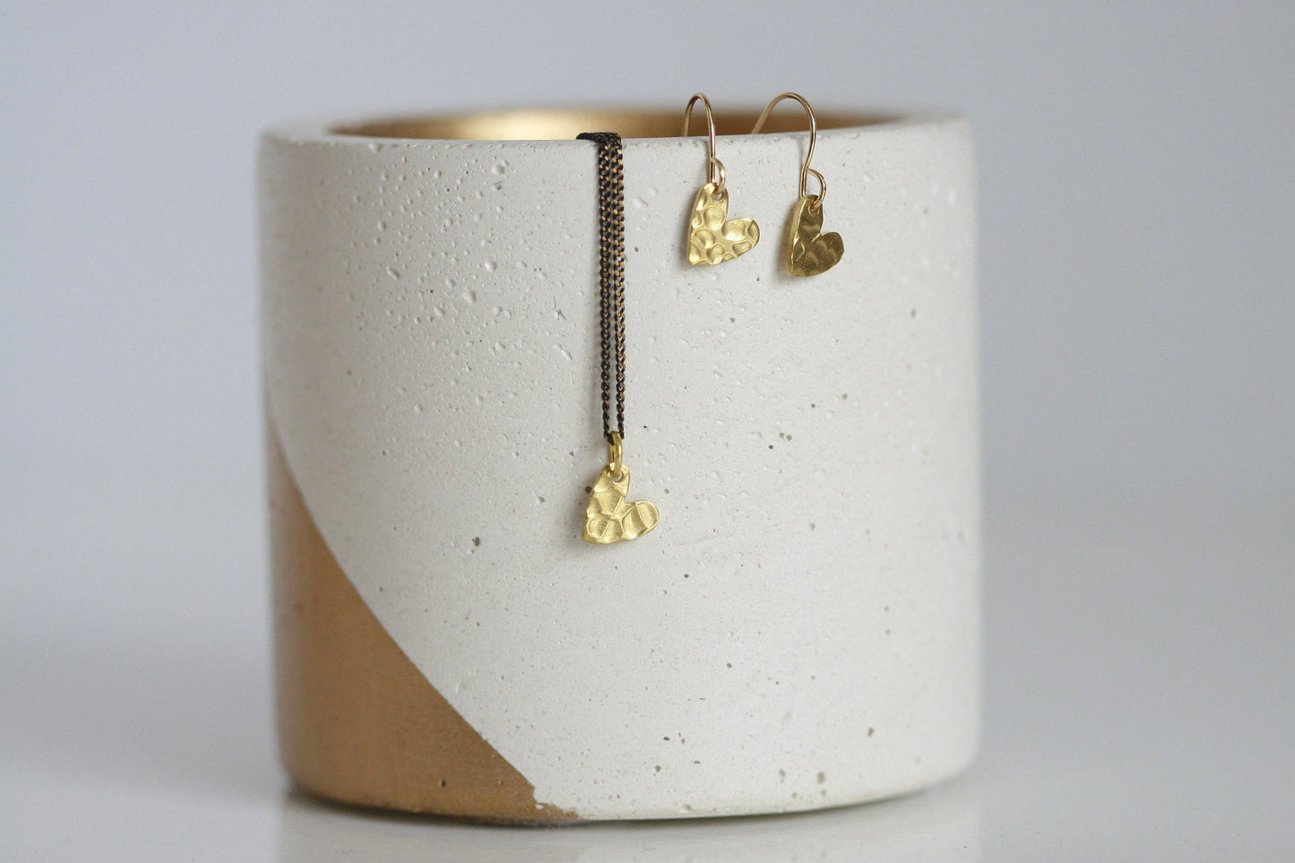 Gioielli Cuore delicato | Ottone | Artigianale