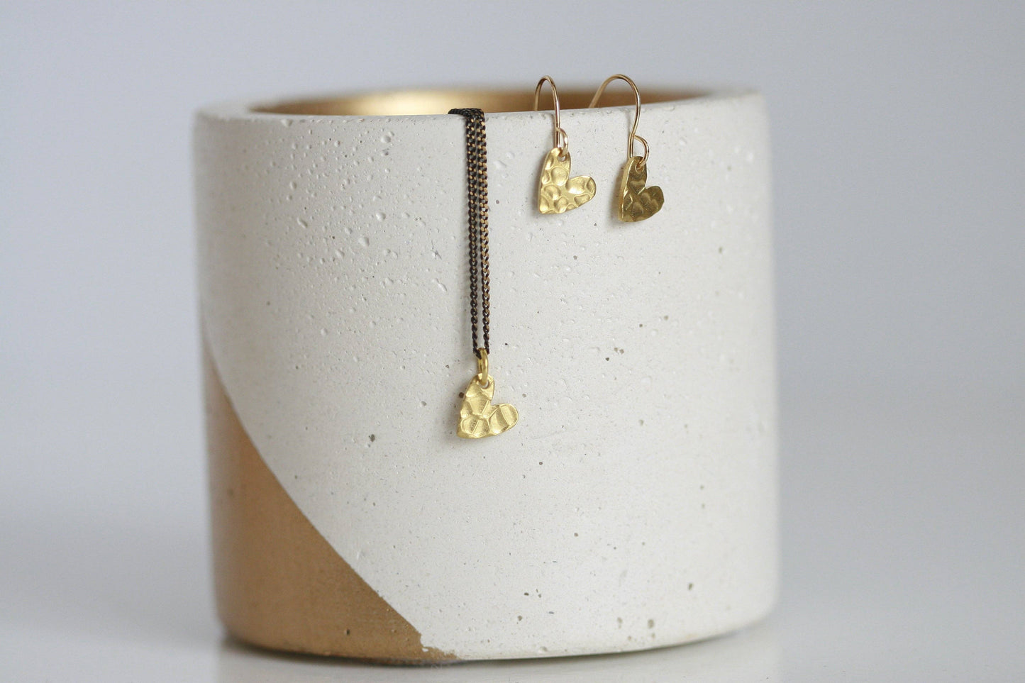 Gioielli Cuore delicato | Ottone | Artigianale