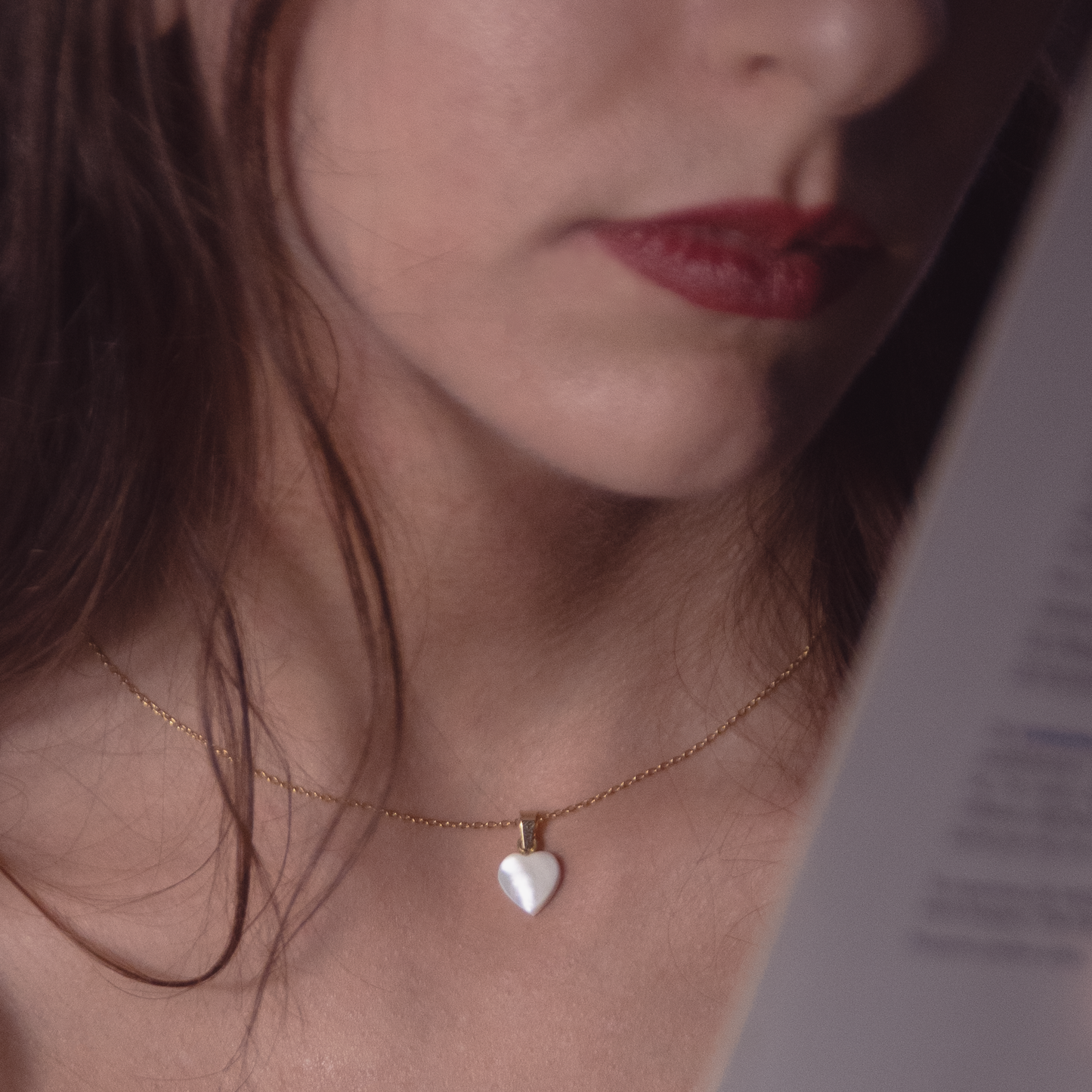 Sea Heart | Collana a cuore | Conchiglia Naturale | Placcato Oro 24K
