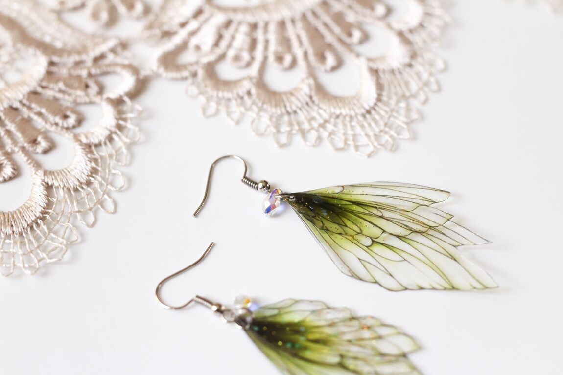 Eden | Orecchini Ali di fata | Fatto a mano