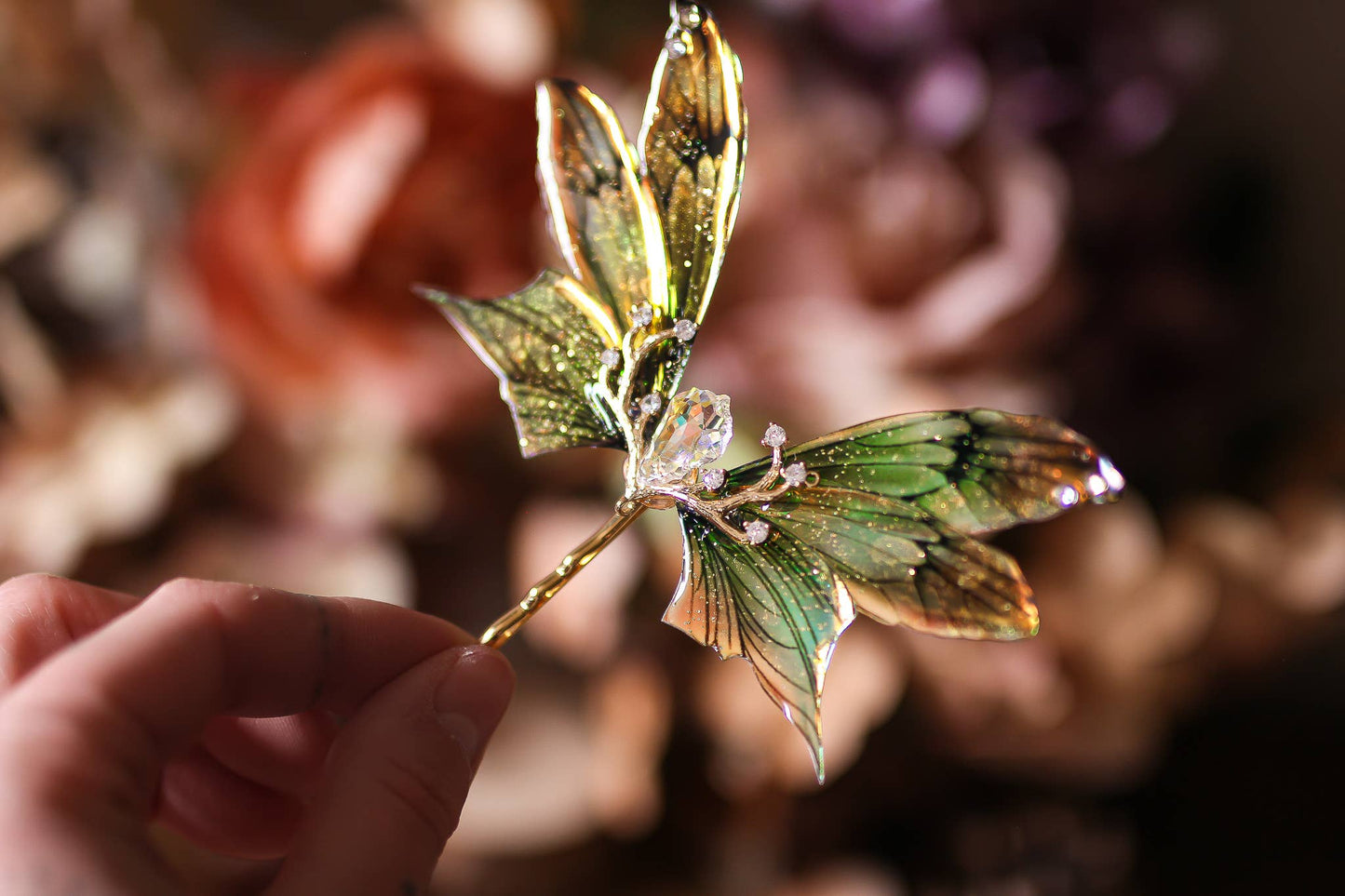 Wood of Tears | Hair clip | Swarovski | Handmade