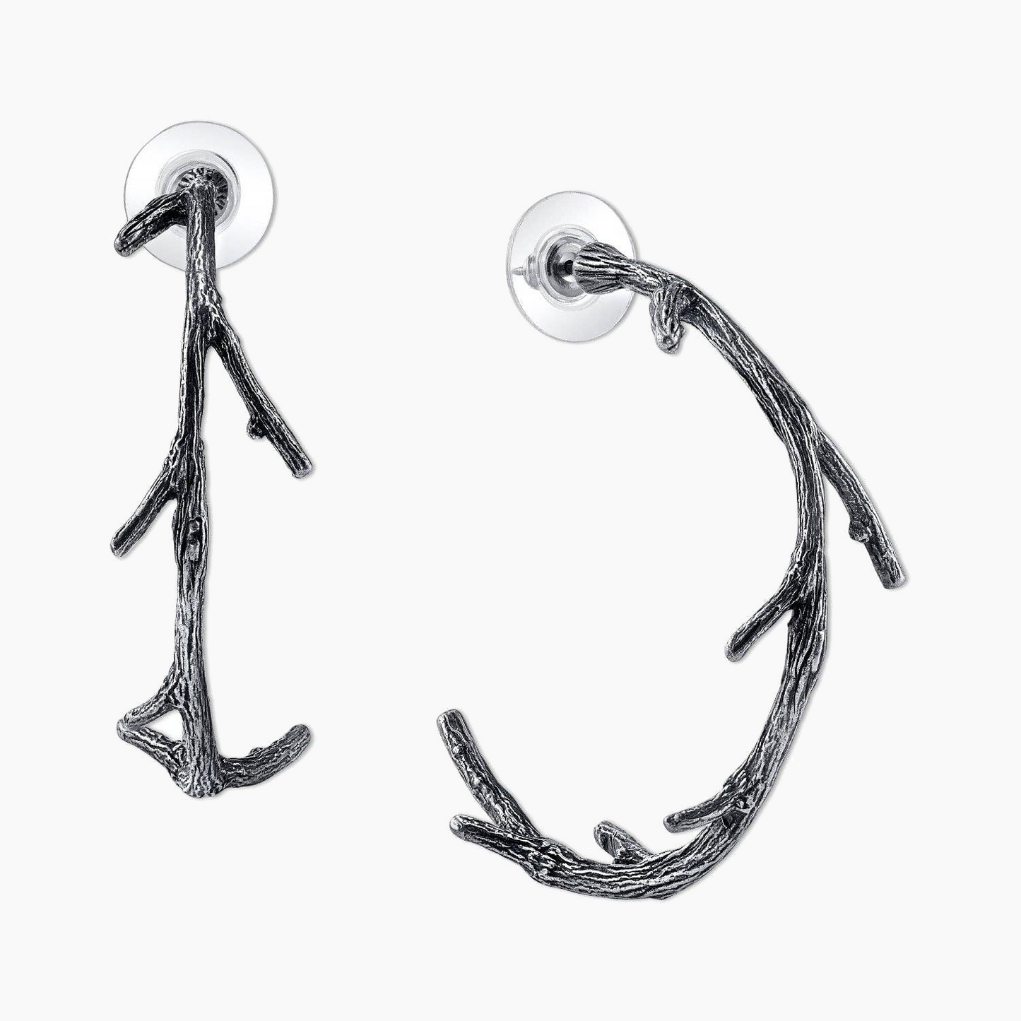 Ramo Selvatico | Orecchini semicerchio | Peltro