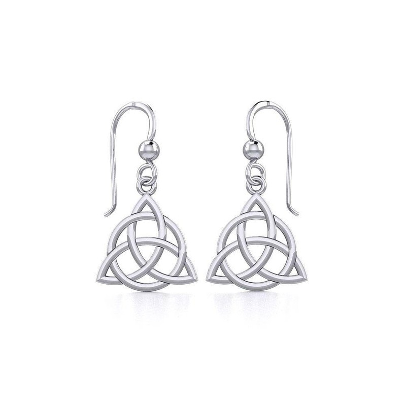 Orecchini Pendenti con Triquetra | Argento Sterling | Artigianale