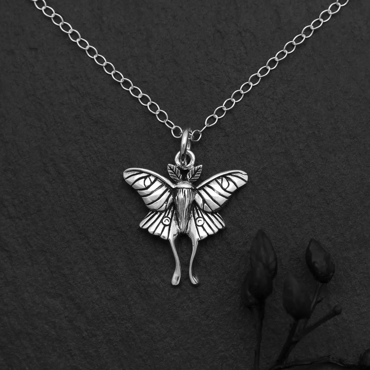 Collana Falena | Argento Sterling Riciclato | Fairtrade