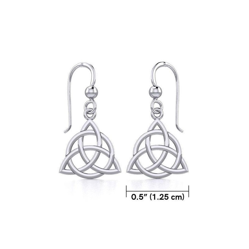 Orecchini Pendenti con Triquetra | Argento Sterling | Artigianale