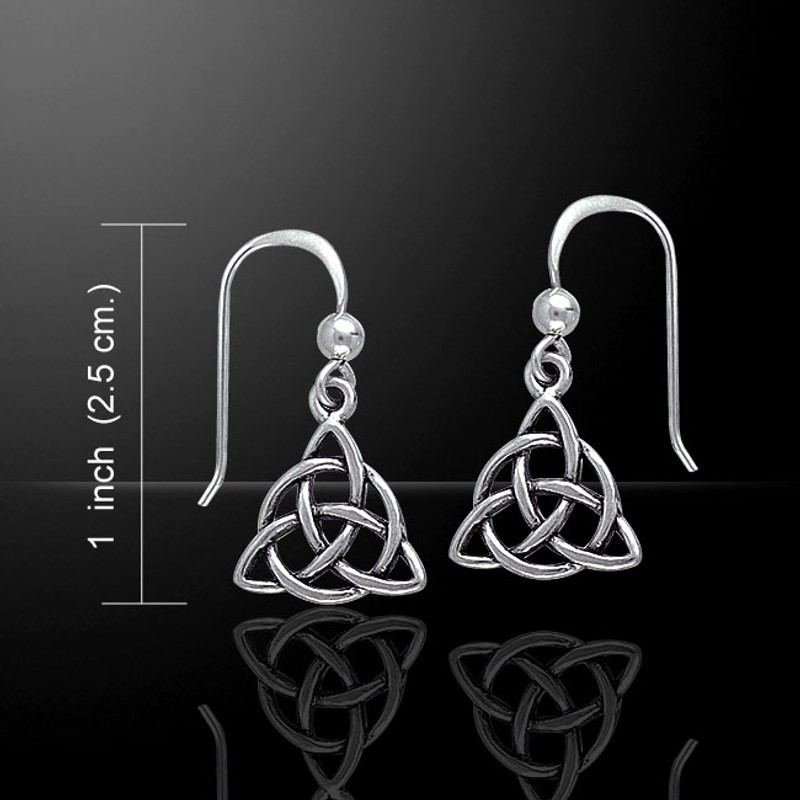 Orecchini Pendenti con Triquetra | Argento Sterling | Artigianale