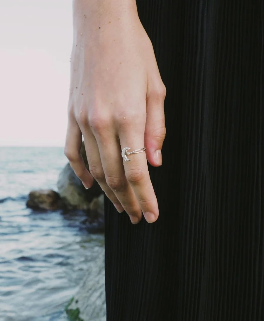 NAISSANCE Ring | Moon | Silver | Handcrafted