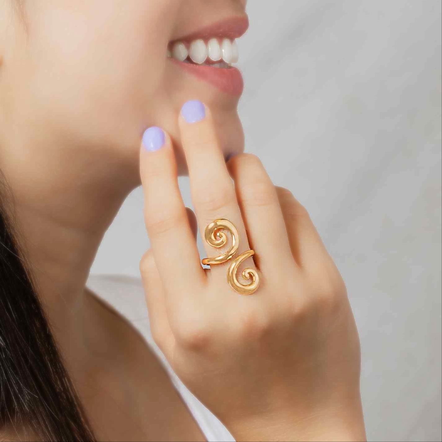 Anello regolabile | Spirale Magica | Bronzo